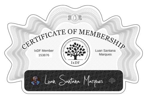 Luan's Certificate of membership