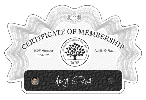 Abhijit's Certificate of membership