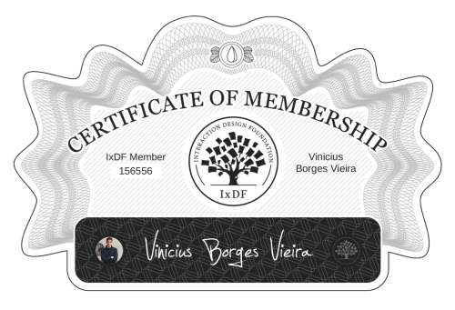 Vinicius's Certificate of membership