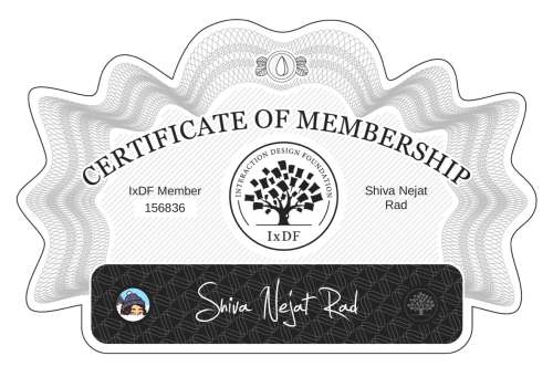 Shiva's Certificate of membership