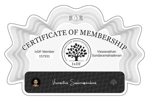 Viswanathan's Certificate of membership