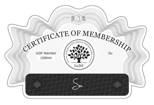 Su's Certificate of membership