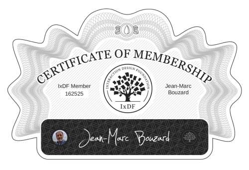 Jean-Marc's Certificate of membership