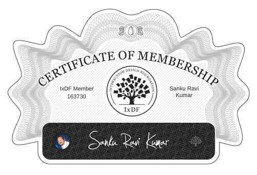Sanku's Certificate of membership