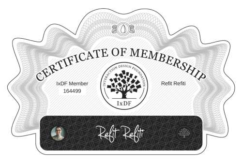 Refit's Certificate of membership