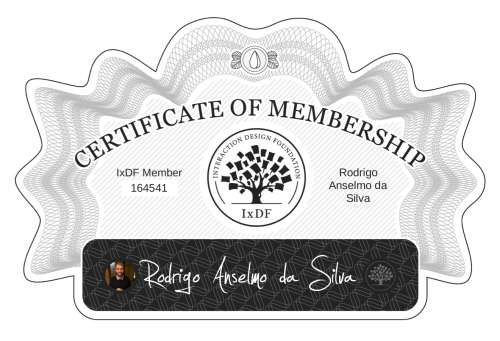 Rodrigo's Certificate of membership