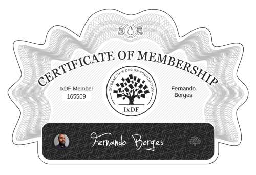 Fernando's Certificate of membership