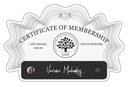 Varuna's Certificate of membership