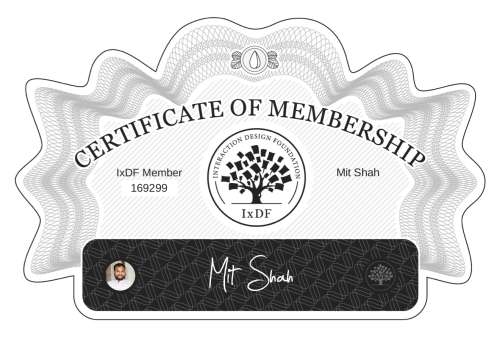 Mit's Certificate of membership