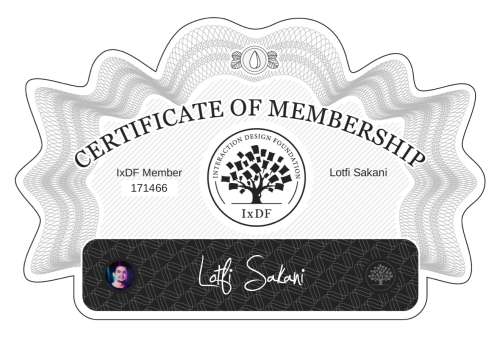 Lotfi's Certificate of membership