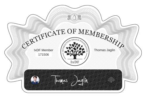 Thomas's Certificate of membership