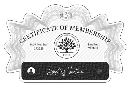 Smailing's Certificate of membership
