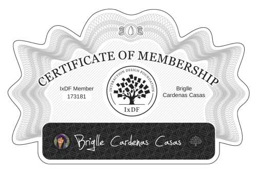 Briglle's Certificate of membership