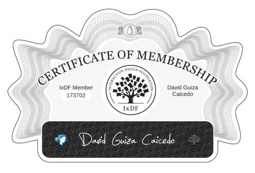 David's Certificate of membership