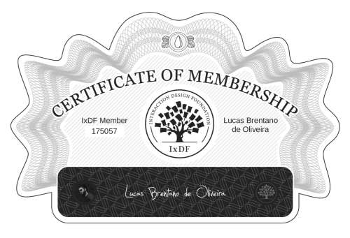 Lucas's Certificate of membership