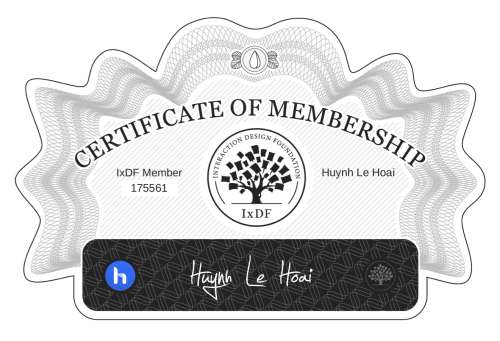 Huỳnh's Certificate of membership
