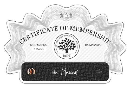 lila's Certificate of membership