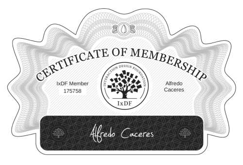Alfredo's Certificate of membership