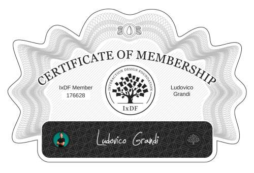 Ludovico's Certificate of membership