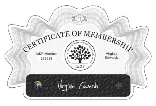 Virginia's Certificate of membership