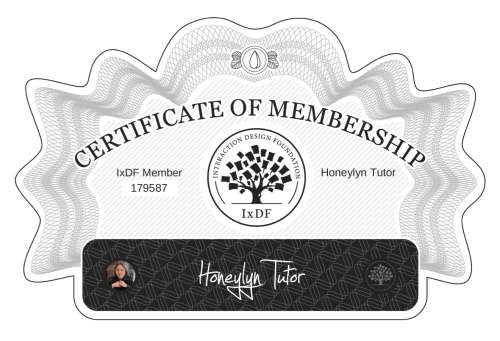 Honeylyn's Certificate of membership