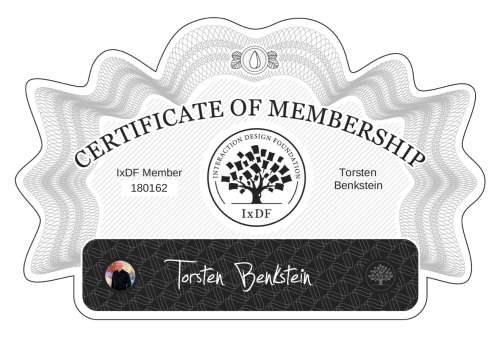 Torsten's Certificate of membership