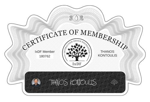 THANOS's Certificate of membership