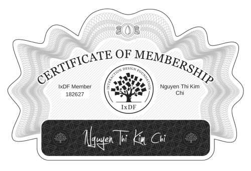 Nguyễn's Certificate of membership