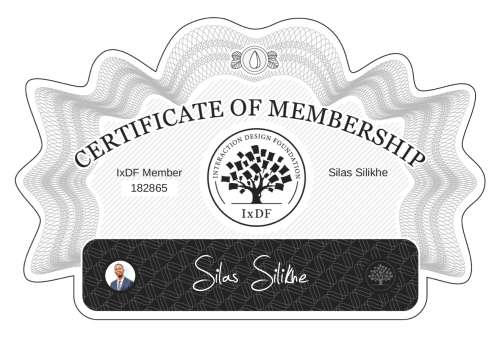 Silas's Certificate of membership