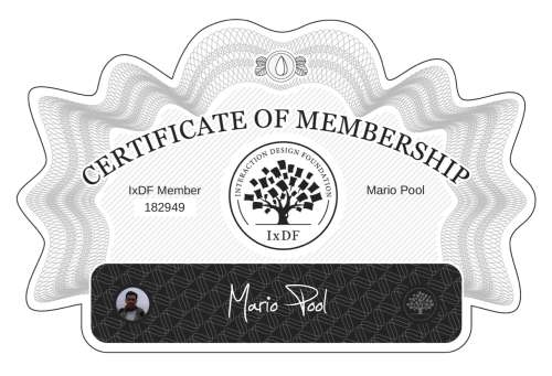 Mario's Certificate of membership