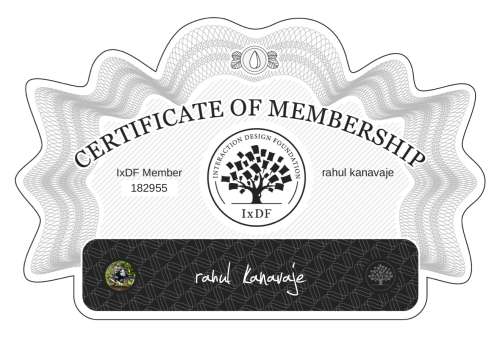 rahul's Certificate of membership