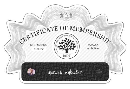 merwan's Certificate of membership