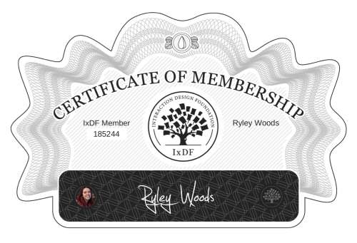 Ryley's Certificate of membership