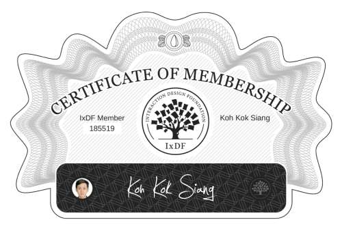 Koh's Certificate of membership