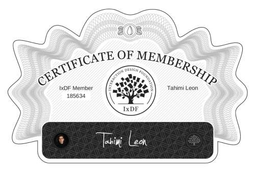 Tahimi's Certificate of membership