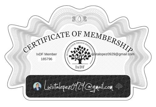 Luisitalopez0929@gmail.com's Certificate of membership