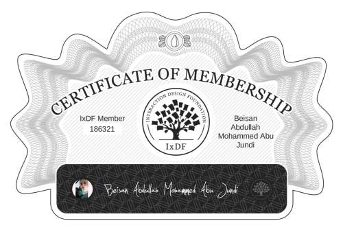 Beisan's Certificate of membership