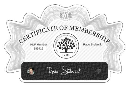 Rado's Certificate of membership