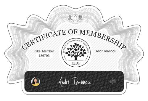 Andri's Certificate of membership