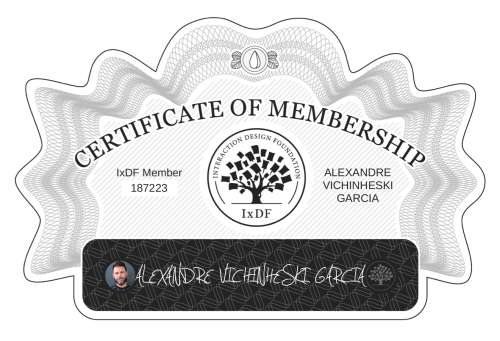 ALEXANDRE's Certificate of membership