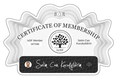 Selim's Certificate of membership