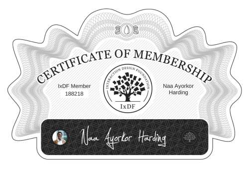 Naa's Certificate of membership
