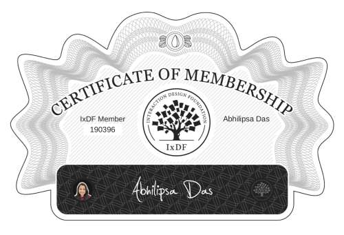 Abhilipsa's Certificate of membership