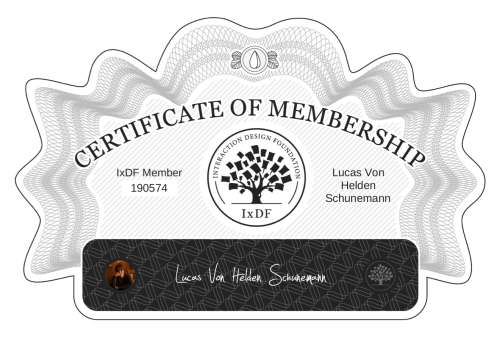 Lucas's Certificate of membership