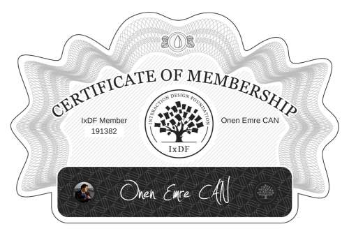 Önen's Certificate of membership