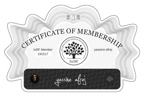yassine's Certificate of membership