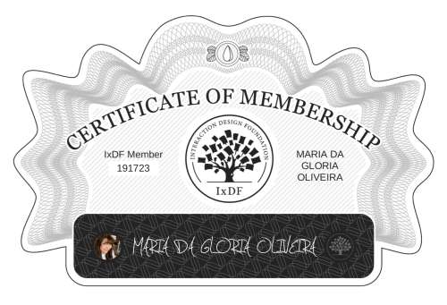 MARIA's Certificate of membership