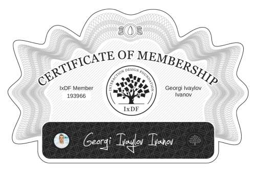 Georgi's Certificate of membership