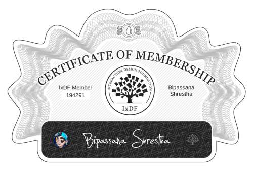 Bipassana's Certificate of membership