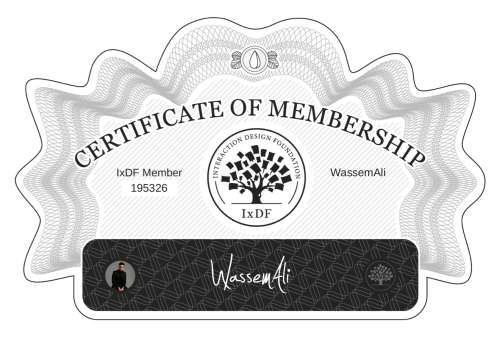 WassemAli's Certificate of membership